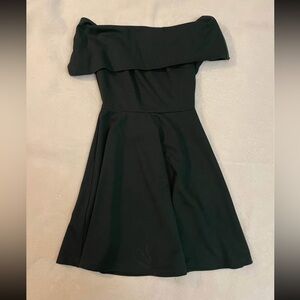 Off-Shoulder Dark Green Dress